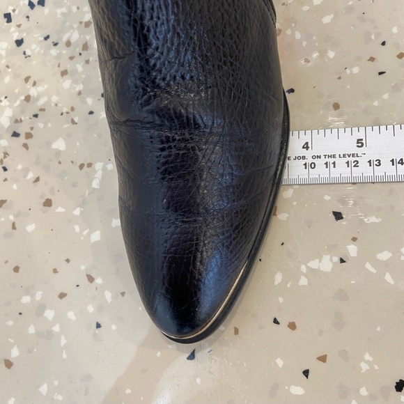 Hispanitas black & maroon brown leather ankle boots side zipper Spain booties 39 - Picture 13 of 13